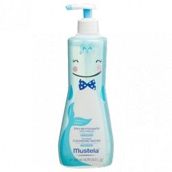 MUSTELA Eau nettoyante sans rinçage Flacon pompe de 500ml MUSTELA Eau nettoyante sans rinçage Flacon pompe de 500ml