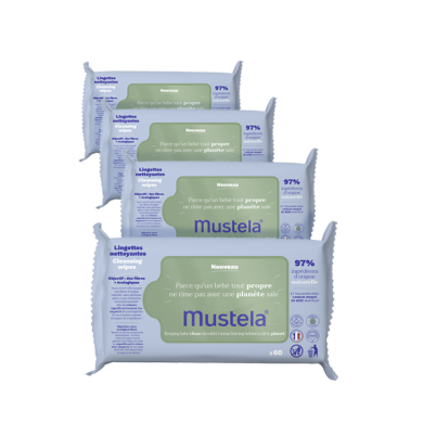 OFFRE Mustela lingettes nettoyantes à l'avocat 4 paquets de 70 lingettes OFFRE Mustela lingettes nettoyantes à l'avocat 4 paquets de 70 lingettes