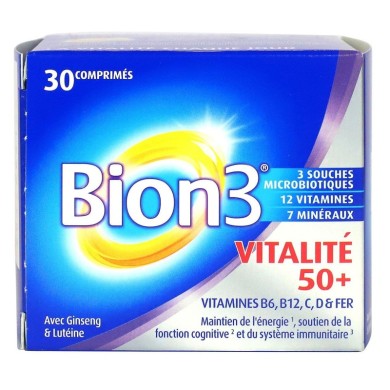 BION 3 vitalité 50 + Boite de 30 comprimés BION 3 vitalité 50 + Boite de 30 comprimés
