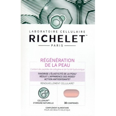 Richelet Régénération de la Peau Boite de 30 comprimés Richelet Régénération de la Peau Boite de 30 comprimés