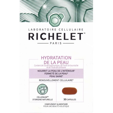 Richelet Hydratation de la peau Boite de 30 Comprimés Richelet Hydratation de la peau Boite de 30 Comprimés