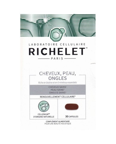 Richelet Cheveux Peau Ongles Boite de 30 capsules