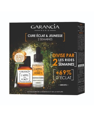 GARANCIA Cure Eclat et jeunesse L'appel de la foret Double sérum + la poudre magique GARANCIA Cure Eclat et jeunesse L'appel de la foret Double sérum + la poudre magique