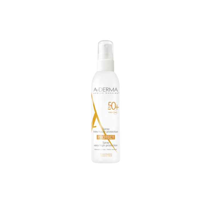 ADerma Protect Spray Solaire  SPF 50+ peaux fragiles Spray de 200 ml