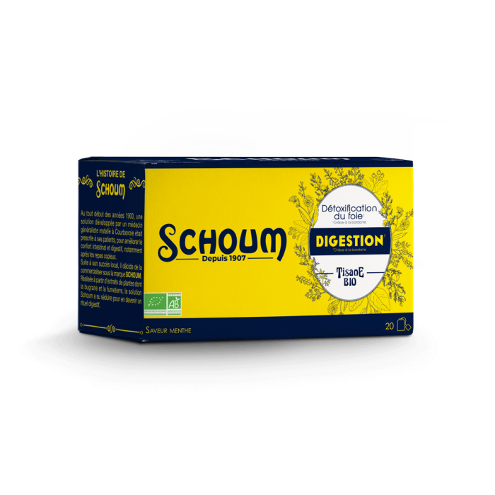 Schoum Digestion Tisane BIO Boite de 20 sachets