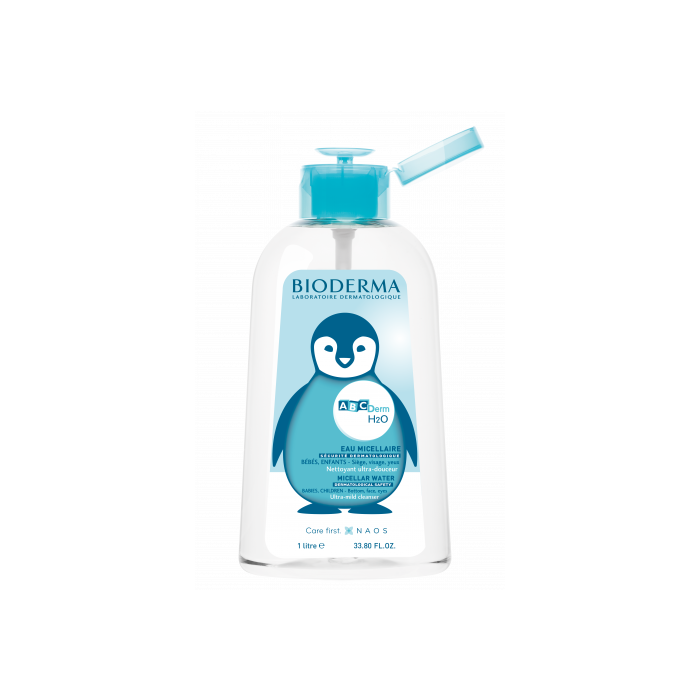 BIODERMA ABCDERM H2O Eau nettoyante ultra douceur Flacon de 1 l