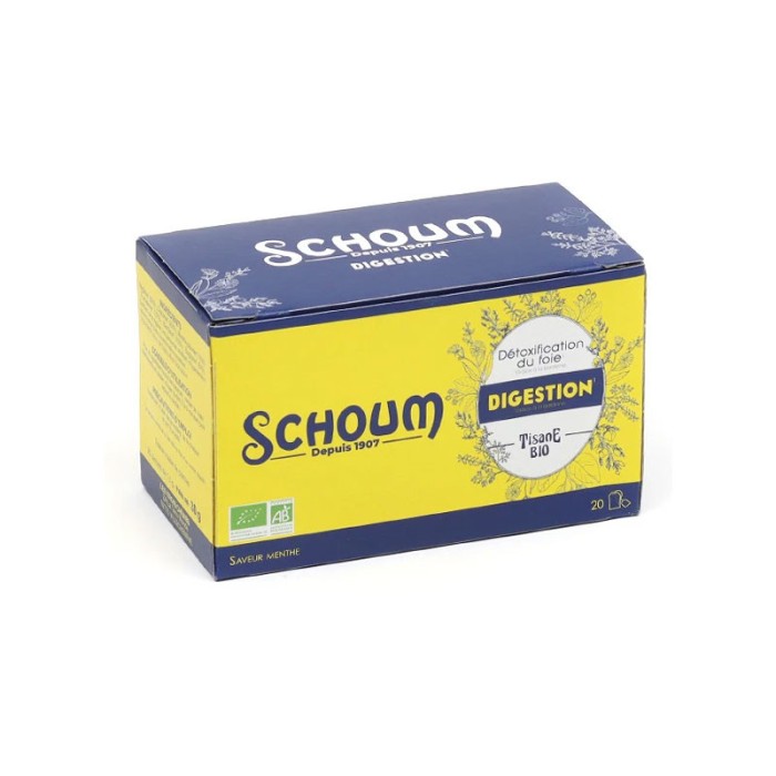 SCHOUM Solution Buvable pour la digestion + tisane offerte Flacon de 500 ml