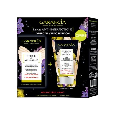 GARANCIA Coffret rituel anti imperfections Sérum + pâte nettoyante offerte