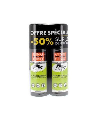 Cinq Sur Cinq Duo Zones Tempérées Lotion Anti-Moustiques 2 x 100ml Cinq Sur Cinq Duo Zones Tempérées Lotion Anti-Moustiques 2 x 100ml