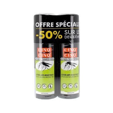 Cinq Sur Cinq Duo Zones Tempérées Lotion Anti-Moustiques 2 x 100ml Cinq Sur Cinq Duo Zones Tempérées Lotion Anti-Moustiques 2 x 100ml