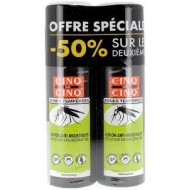 Cinq Sur Cinq Duo Zones Tempérées Lotion Anti-Moustiques 2 x 100ml Cinq Sur Cinq Duo Zones Tempérées Lotion Anti-Moustiques 2 x 100ml