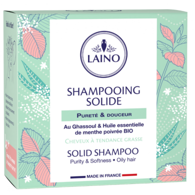 LAINO SHAMPOOING Solide Pureté et douceur Pain de 60 g