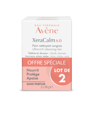 AVENE XeraCalm AD Pain nettoyant surgras de 100 grammes AVENE XeraCalm AD Pain nettoyant surgras de 100 grammes