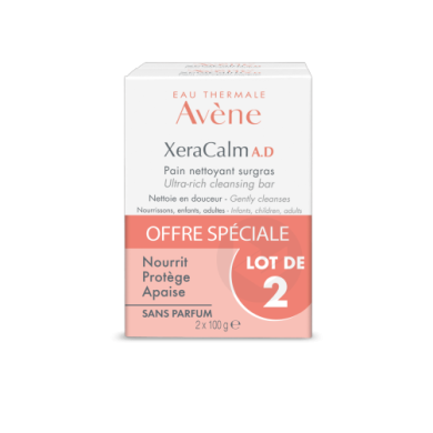 AVENE XeraCalm AD Pain nettoyant surgras de 100 grammes AVENE XeraCalm AD Pain nettoyant surgras de 100 grammes