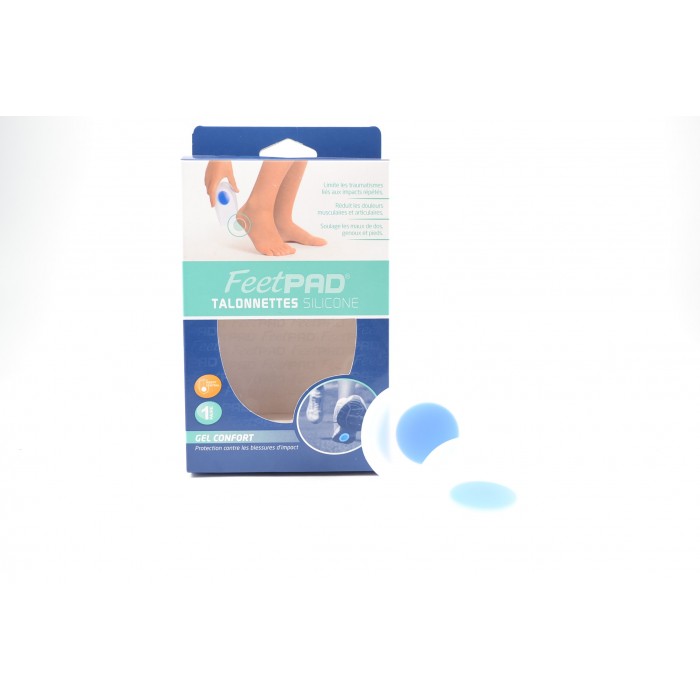 ORLIMAN FeetPAD Talonnettes plates en silicone avec insert central Taille 1