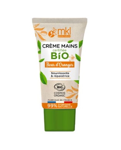 MKL Crème Mains Bio Fleur d'Oranger Tube de 50 ml MKL Crème Mains Bio Fleur d'Oranger Tube de 50 ml
