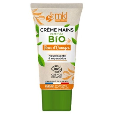 MKL Crème Mains Bio Fleur d'Oranger Tube de 50 ml MKL Crème Mains Bio Fleur d'Oranger Tube de 50 ml
