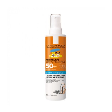 LA ROCHE POSAY Anthelios Dermo-pediatrics Spray invisible 50 + Flacon de 200 ml LA ROCHE POSAY Anthelios Dermo-pediatrics Spray invisible 50 + Flacon de 200 ml