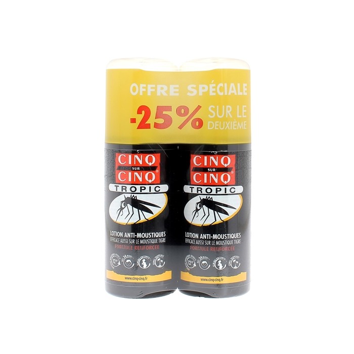 CINQ SUR CINQ TROPIC Lotion anti-moustique Spray de 75 ml