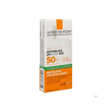 La Roche Posay Anthelios Uv-Mune 400 Oil Control Fluide Spf50+ Tube de 50ml La Roche Posay Anthelios Uv-Mune 400 Oil Control Fluide Spf50+ Tube de 50ml
