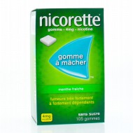 NICORETTE Menthe Fraiche 2 mg Boite de 210 gommes NICORETTE Menthe Fraiche 2 mg Boite de 210 gommes