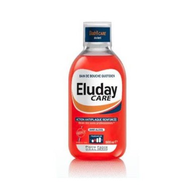ELUDAY CARE Bain de Bouche Action Anti Plaque Renforcée flacon de 500ml ELUDAY CARE Bain de Bouche Action Anti Plaque Renforcée flacon de 500ml