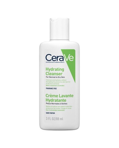 CERAVE Crème lavante hydratante Flacon pompe de 88 ml CERAVE Crème lavante hydratante Flacon pompe de 88 ml