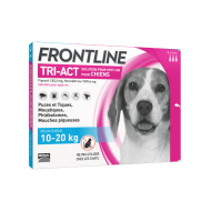 FRONTLINE TRI-ACT Chiens de 40 - 60 kg Boite de 3 pipettes de 2 ml FRONTLINE TRI-ACT Chiens de 40 - 60 kg Boite de 3 pipettes de 2 ml