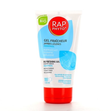 Rap Phyto Gel Fraîcheur Jambes Légères Bio Tube de 150 ml Rap Phyto Gel Fraîcheur Jambes Légères Bio Tube de 150 ml