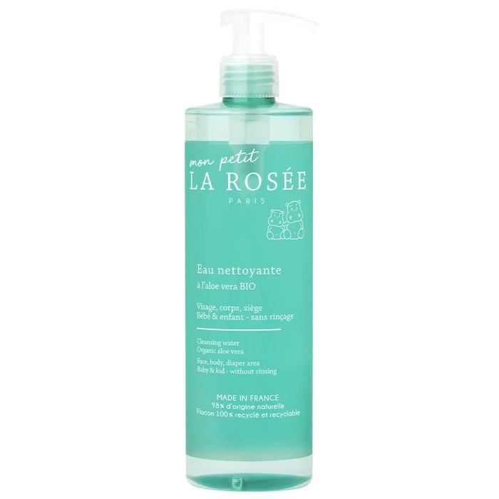 Mon petit LA ROSEE Eau nettoyante à l'aloe vera BIO Flacon pompe de 400 ml