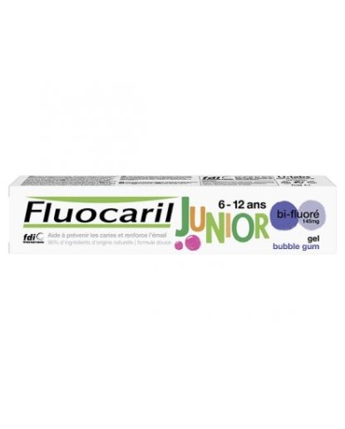 FLUOCARIL Dentifrice junior 6/12 ans Bubble Gum Tube de 75ml