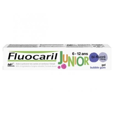 FLUOCARIL Dentifrice junior 6/12 ans Bubble Gum Tube de 75ml FLUOCARIL Dentifrice junior 6/12 ans Bubble Gum Tube de 75ml