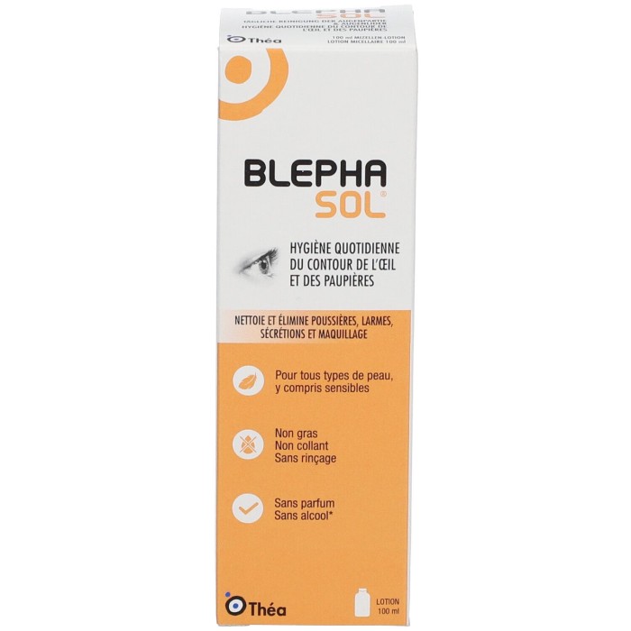 BLEPHASOL Hygiène quotidienne du contour de l'œil et des paupières Flacon de 100 ml