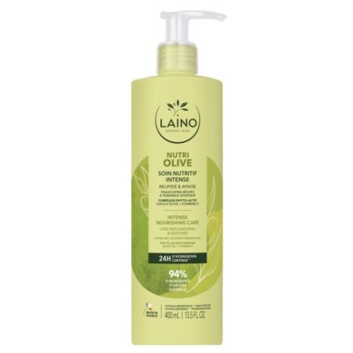 LAINO Lait nutritif Intense Peaux extra sèches Flacon pompe de 400 ml LAINO Lait nutritif Intense Peaux extra sèches Flacon pompe de 400 ml