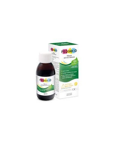 PEDIAKID Toux Sèche et Grasse Sirop d' Agave + Prébiotiques Flacon de 125ml PEDIAKID Toux Sèche et Grasse Sirop d' Agave + Prébiotiques Flacon de 125ml
