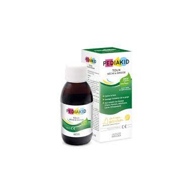 PEDIAKID Toux Sèche et Grasse Sirop d' Agave + Prébiotiques Flacon de 125ml PEDIAKID Toux Sèche et Grasse Sirop d' Agave + Prébiotiques Flacon de 125ml