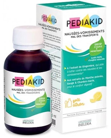 PEDIAKID Nausées Vomissements, Mal des Transports  Sirop d' Agave + Prébiotiques Flacon de Sirop 125ml PEDIAKID Nausées Vomissements, Mal des Transports  Sirop d' Agave + Prébiotiques Flacon de Sirop 125ml
