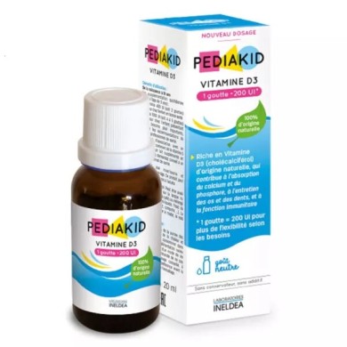 PEDIAKID Vitamine D3 200 UI Flacon de 20 ml