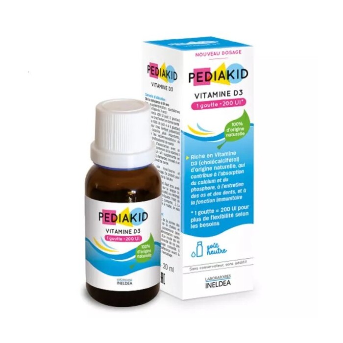 PEDIAKID Vitamine D3 200 UI Flacon de 20 ml