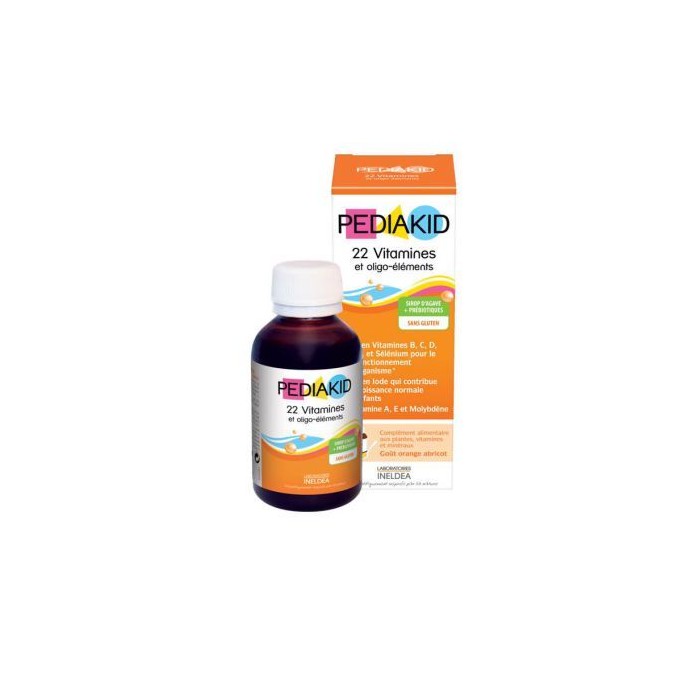 Pédiakid 22 Vitamines oligo éléments sirop Flacon de 125 ml