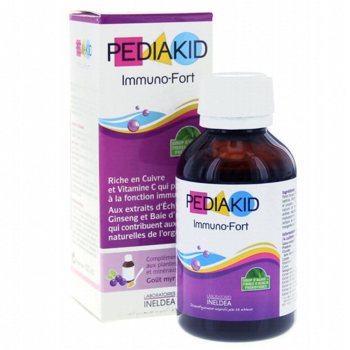 PEDIAKID Immuno-Fort Complément alimentaires Goût Myrtille