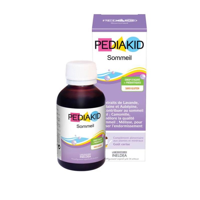 PEDIAKID Sommeil Sirop d' Agave + Prébiotiques Flacon de 125ml PEDIAKID Sommeil Sirop d' Agave + Prébiotiques Flacon de 125ml