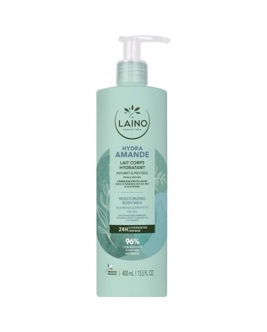 LAINO Hydra amande lait corps hydratant Flacon pompe de 400 ml
