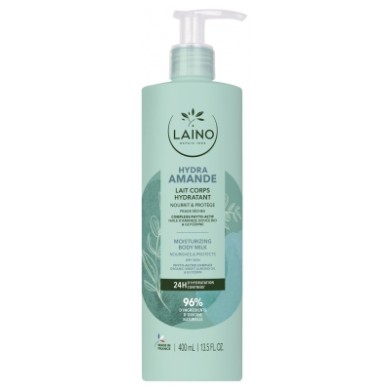 LAINO Hydra amande lait corps hydratant Flacon pompe de 400 ml