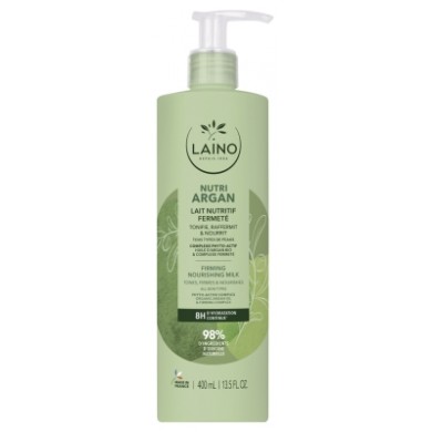 LAINO NUTRI ARGAN Lait nutritif Fermeté Flacon pompe de 400 ml LAINO NUTRI ARGAN Lait nutritif Fermeté Flacon pompe de 400 ml