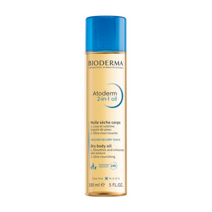Bioderma Atoderm Huile sèche Corps 2-en-1 Flacon de 150 ml