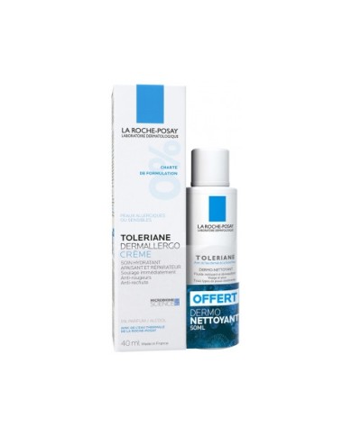 LA ROCHE POSAY Tolériane Dermallergo Crème 40 ml + Dermo-Nettoyant 50 ml Offert LA ROCHE POSAY Tolériane Dermallergo Crème 40 ml + Dermo-Nettoyant 50 ml Offert