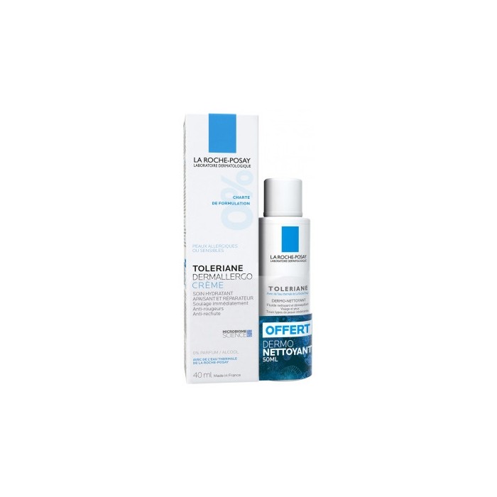 LA ROCHE POSAY Tolériane Dermallergo Crème 40 ml + Dermo-Nettoyant 50 ml Offert