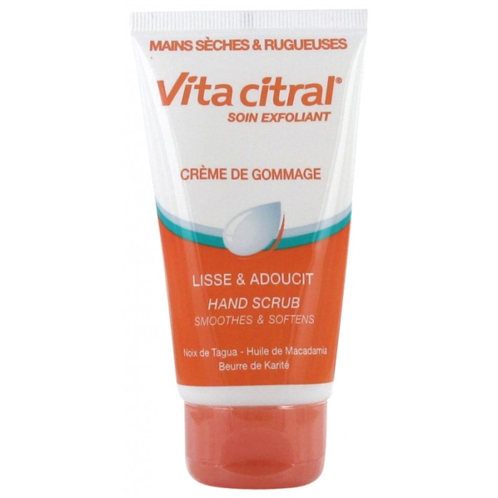 Vita Citral Crème gommage des mains sèches et rugueuses Tube de 75 ml Vita Citral Crème gommage des mains sèches et rugueuses Tube de 75 ml
