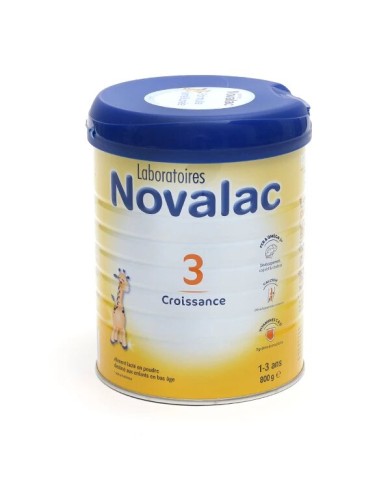 NOVALAC Lait de croissance De 1 à 3 ans Boite de 800 grammes NOVALAC Lait de croissance De 1 à 3 ans Boite de 800 grammes